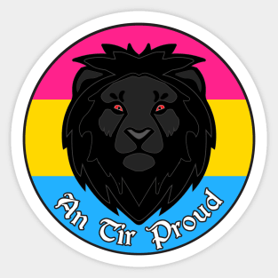 An Tir Pride - Pansexual - Populace Badge Style 2 Sticker